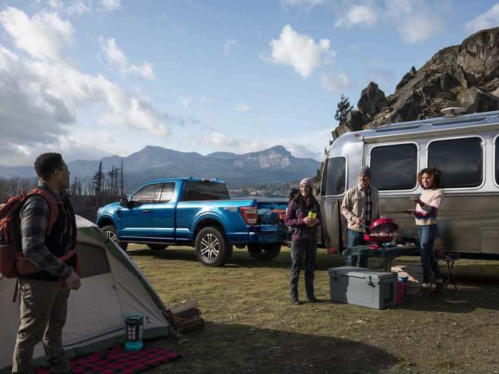 That supports work as well as play. Ford owners can use their F-150 at both the job site and the campsite.