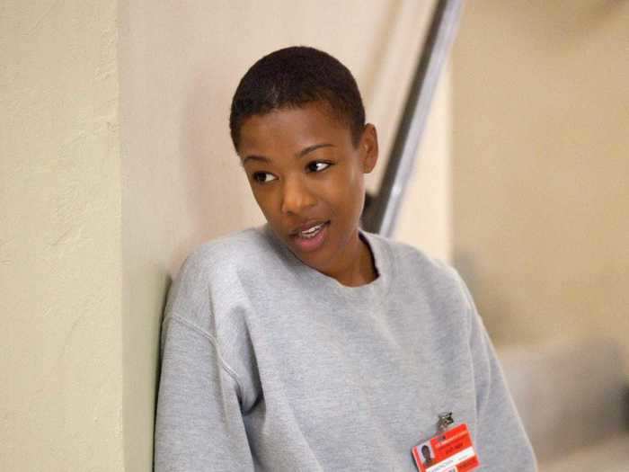 Lesbian actress Samira Wiley starred as lesbian prison inmate Poussey Washington on the Netflix dramedy "Orange Is the New Black."