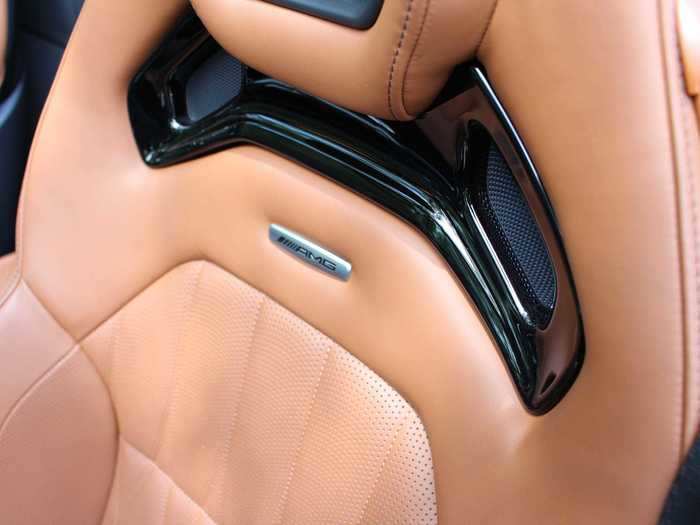 These seats were made for racing! Indeed they were, as they have cutouts to accommodate a racing harness, should you want to take the AMG GT R Roadster to a track. That said, the seats are exceptionally comfy, and both heated and ventilated.