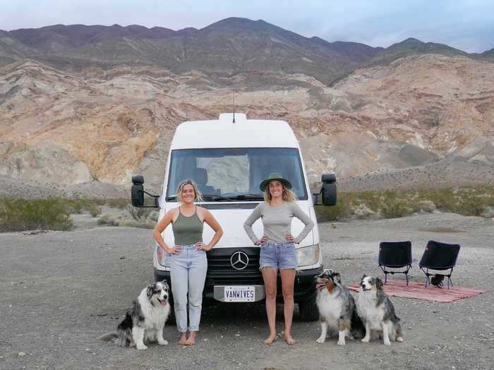 In 2018, the couple bought a sprinter van with the intention of living in it year-round.