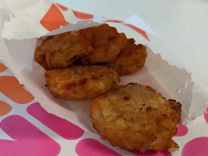 Instead of the single hash brown I was expecting, my Dunkin