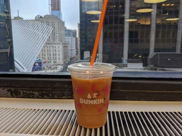 The iced coffee at Dunkin