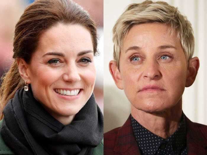 Kate Middleton and Ellen DeGeneres are 15th cousins.