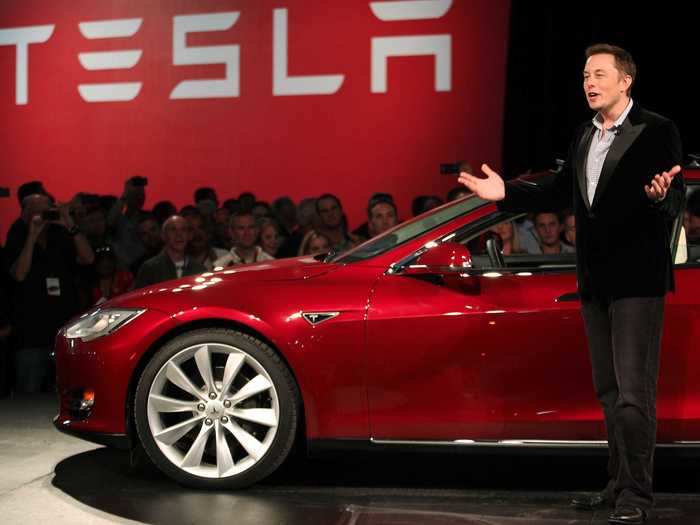 October 2, 2011: Elon Musk reveals Model S beta.