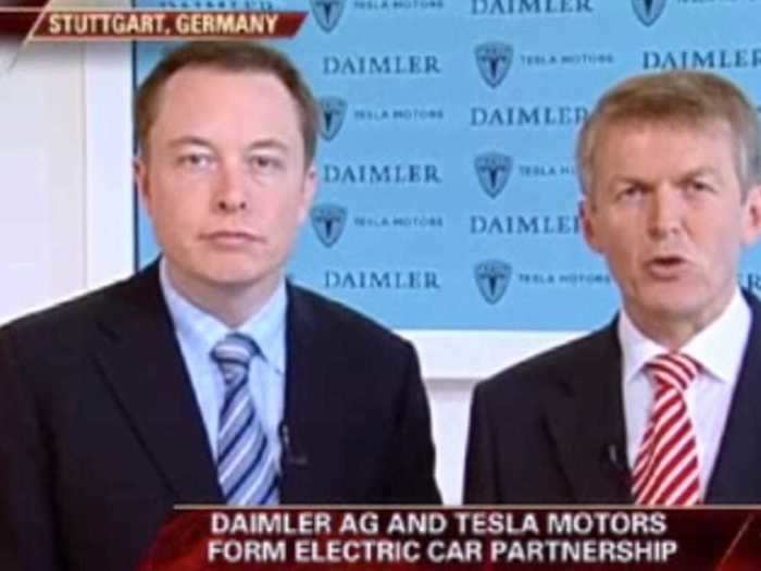 May 19, 2009: Daimler takes a 10% stake in Tesla for $50 million.