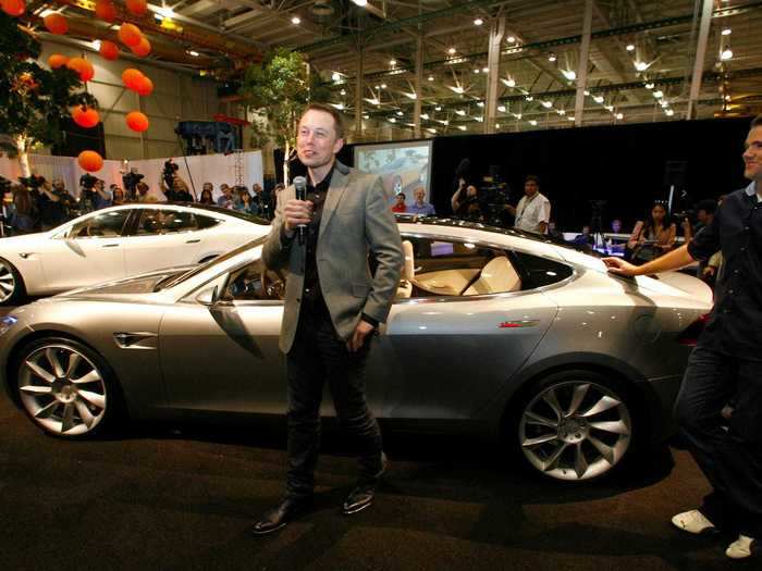 March 26, 2009: Tesla unveils Model S prototype.