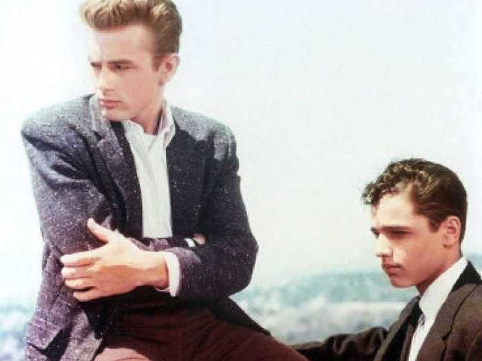 The acclaimed 1955 American drama "Rebel Without a Cause" features major gay subtext and stars one of the first openly gay actors in Hollywood.