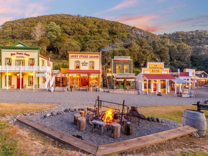 A replica Wyoming frontier town in a remote New Zealand Valley is selling for $7.5 million American dollars.