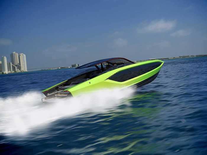 Lamborghini says the first boat will be available at the start of next year.