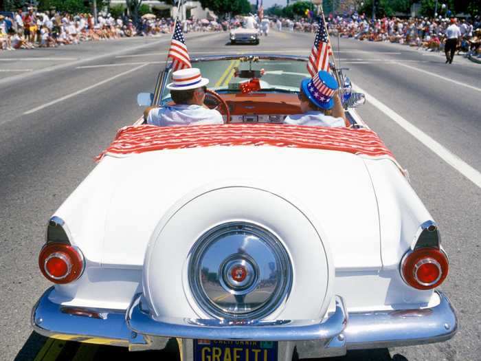 Antique car shows are another Fourth of July tradition held across the United States.