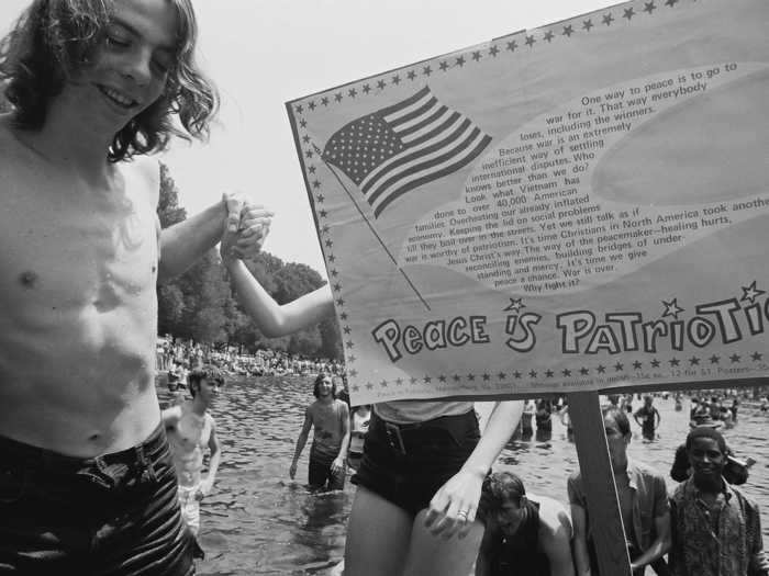 The Fourth of July in Washington, DC, in 1970 saw a different kind of celebration, full of protesters against the Vietnam War.