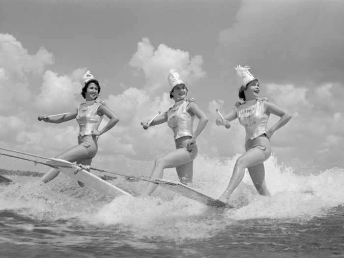 These women performed at Cypress Gardens, Florida