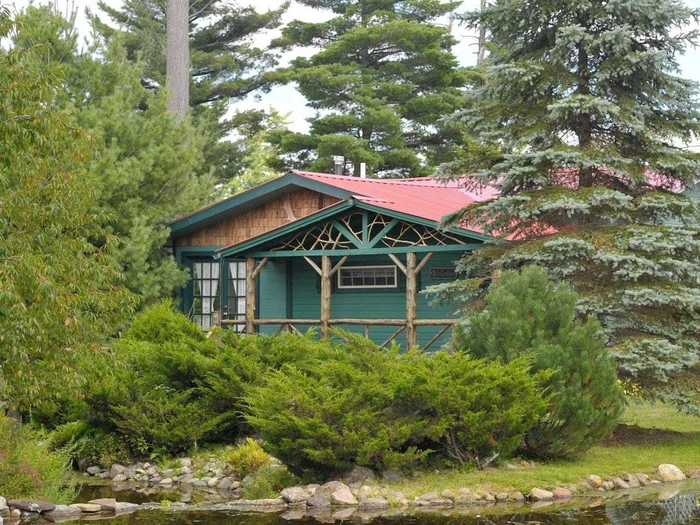 Digital detox overlooking a pond in Vermontville, $109