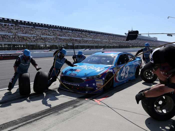 At Pocono, Wallace made his debut in top-flight racing, driving the No. 43 car that Petty made famous.