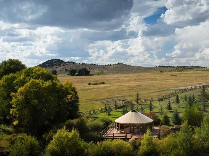 ... and head to yoga class in a secluded yurt the next.