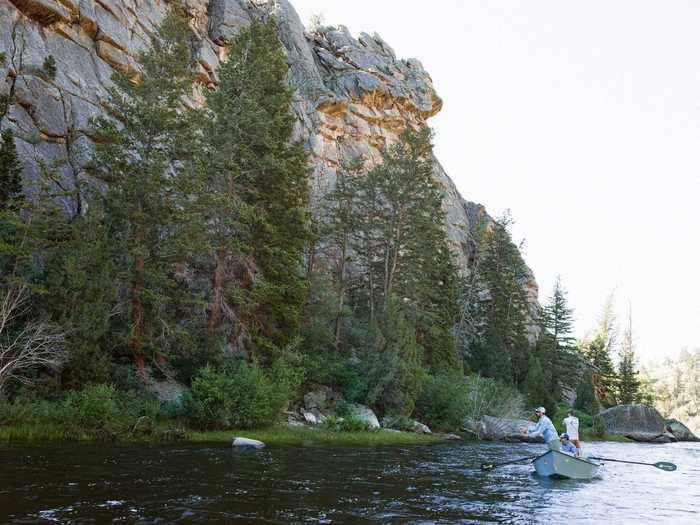 ... and fly fishing on the North Platte River.