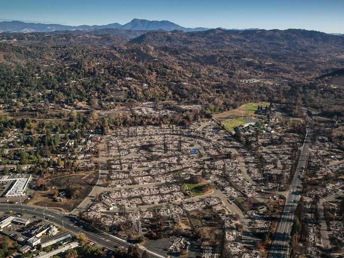 In total, the fires killed 44 people and destroyed 8,900 homes and buildings — 5,200 in Sonoma alone.