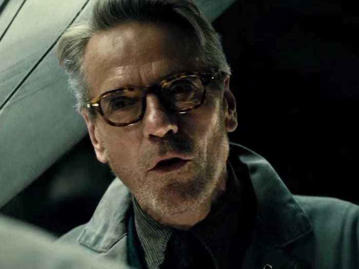 Irons first starred as Alfred Pennyworth in "Batman v Superman."