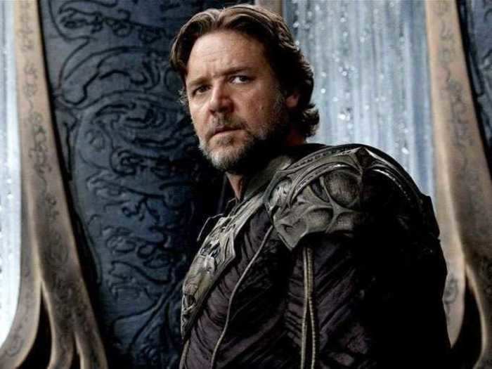 Crowe starred as Jor-El, the biological father of Clark Kent/Kal-El, in "Man of Steel."