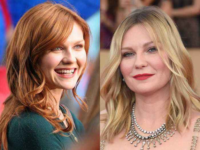 Kirsten Dunst played one of the most iconic redheads of all time when she starred as Mary Jane Watson in the first "Spider-Man" trilogy.