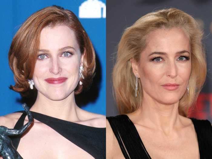 Gillian Anderson dyed her hair red for her role in "The X-Files."