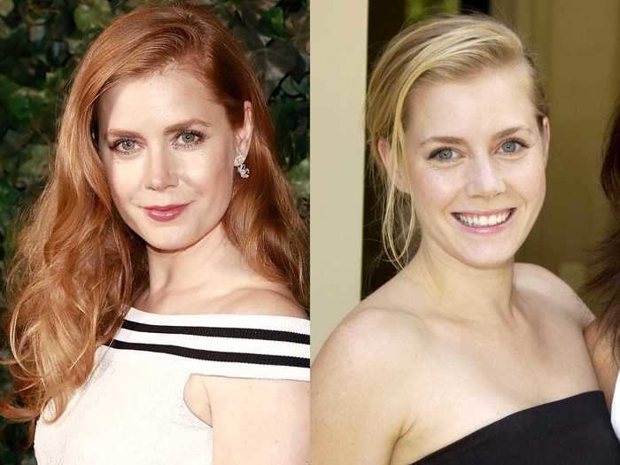 Amy Adams credits part of her initial success to switching from blonde to red when she moved to Hollywood.