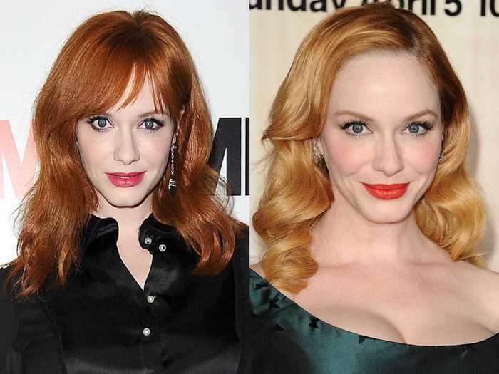 Christina Hendricks began dyeing her hair red before "Mad Men," but it became part of her character