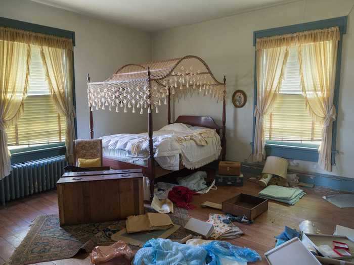 One of the bedrooms looked completely ransacked ...