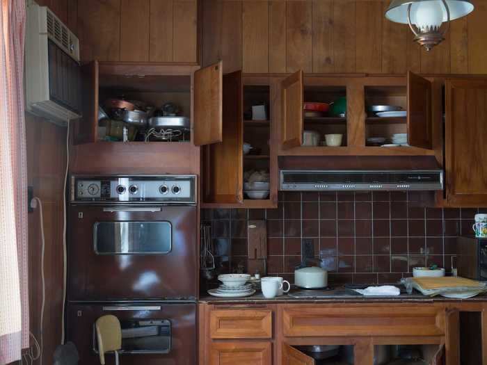 The kitchen was still fully stocked, but a lot of it was left askew.