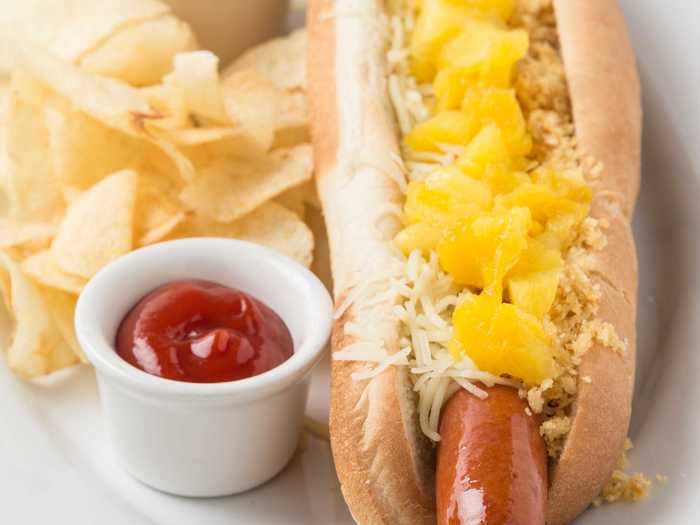 A quick pineapple or mango salsa can take your hot dogs to the next level.