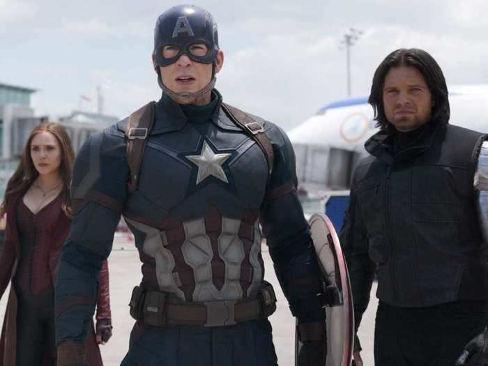 [TIE] 15. "Captain America: Civil War" (2016) — $250 million