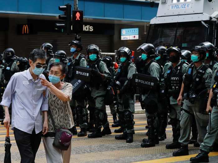 But under the new national security act, Hong Kong