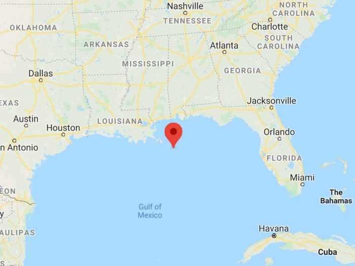 The rig was located about 41 miles off the coast of Lousiana and spewed crude oil over 57,500 square miles of The Gulf, including approximately 1,100 miles of Lousiana, Mississippi, Alabama, and Florida shoreline.