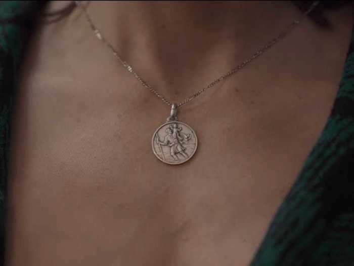 The necklace, like the gun mentioned earlier, has a trippy pathway through time. It was first given to Hannah in 1954 by Egon, the man she was having an affair with.