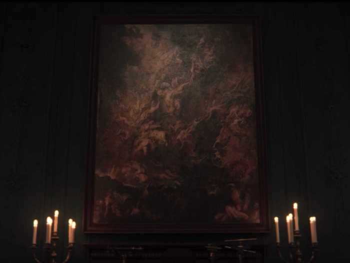 The painting Adam has in the Sic Mundus headquarters is "The Fall of the Damned" by Peter Paul Rubens.