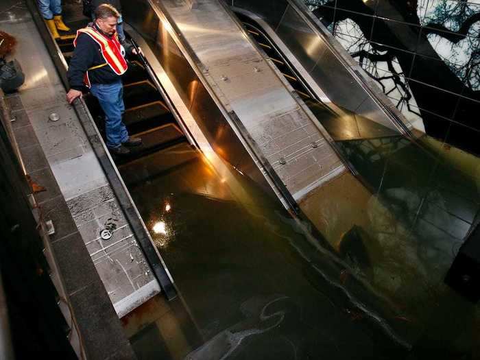 After Hurricane Sandy in 2013, large swaths of the NYC subway system were flooded and shut down.