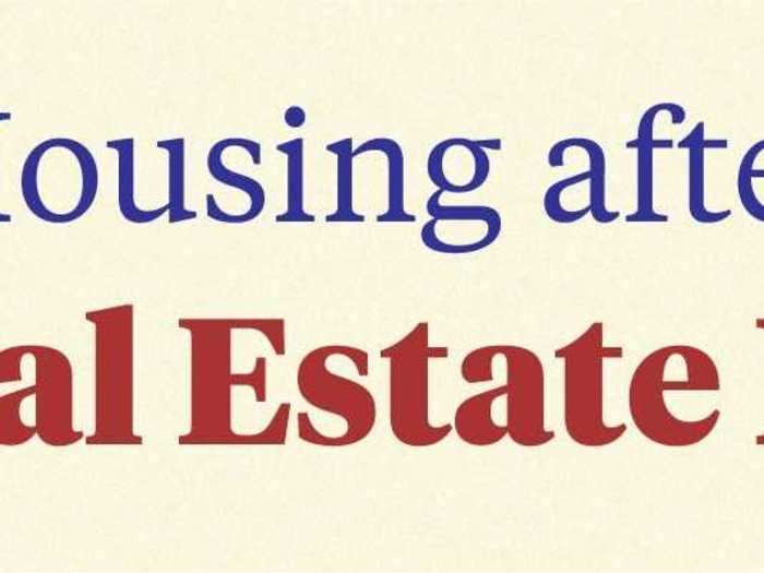 resilience housing real estate bubble banner