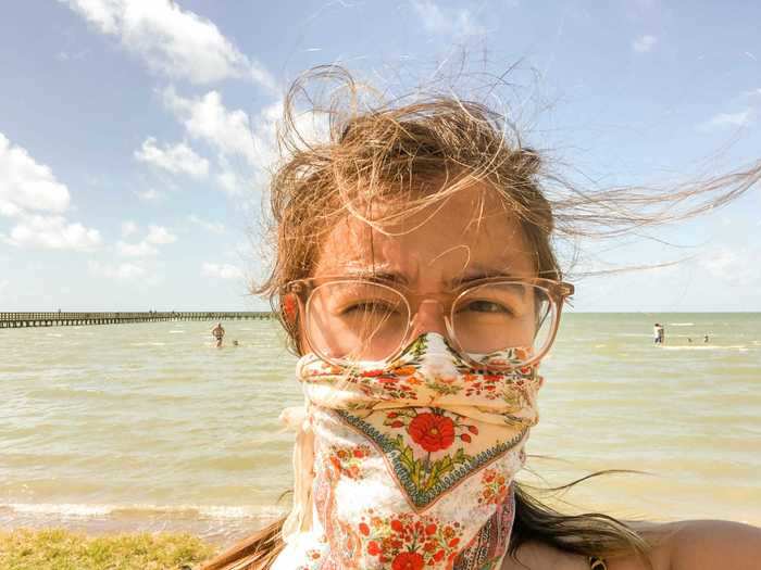 I got to the beach at 10:30 a.m. and drove to the far end of the beach, where there were fewer people gathered. I wore a face covering from the moment I got out of the car ...