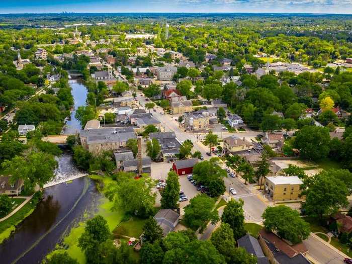 WISCONSIN: Washington Avenue in Cedarburg is lined with artsy shops owned by the artists themselves.