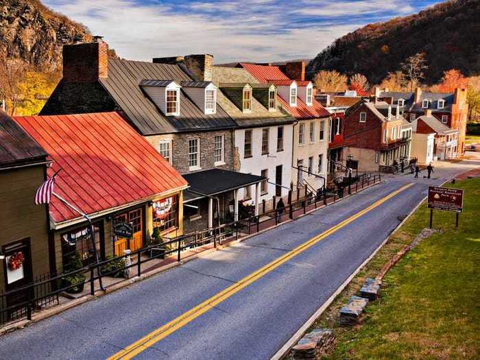 WEST VIRGINIA: High Street in Harpers Ferry is endlessly walkable.