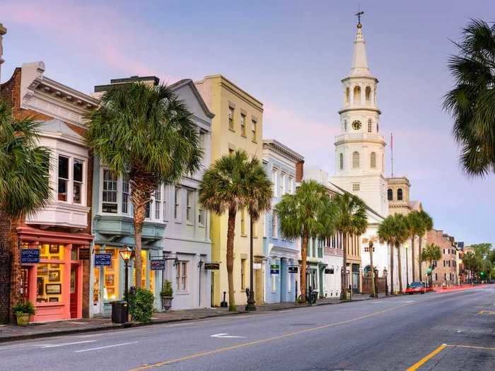 SOUTH CAROLINA: The spire of St. Michael