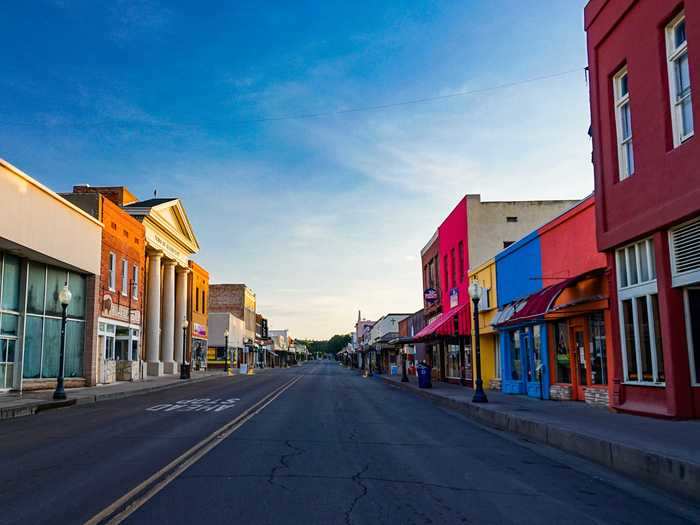 NEW MEXICO: Bullard Street in Silver City is dotted with colorful buildings.