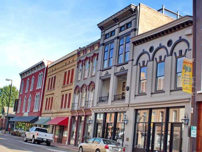 KENTUCKY: The colorful buildings on Paducah