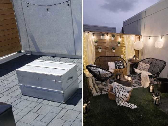 An empty rooftop can become a dreamy terrace with the right setup.