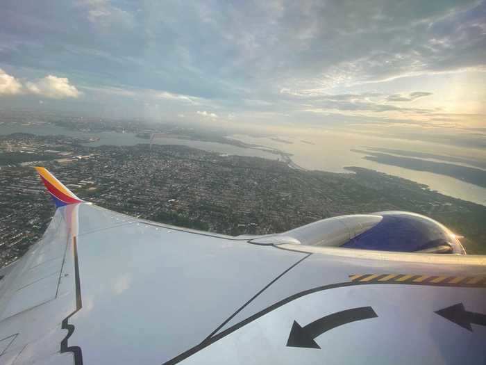 It was a short taxi to the runway before we took off and got to enjoy the perks of flying out of LaGuardia even before the new terminal came: the views.