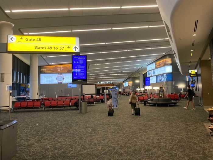 Like the rest of the terminal, the new concourse is night and day from its predecessor in terms of open space and seating availability.