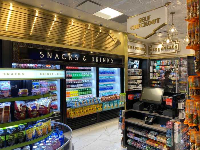 Most shops along the way had introduced a self-checkout option and cashier stands had plexiglass partitions.