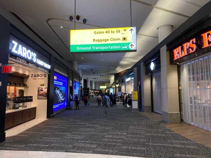 The directional boards said it would be a five-minute walk to my gate, which is long for LaGuardia. The one downside to the new terminal is that it will undoubtedly take longer to get from the curb to the gate.