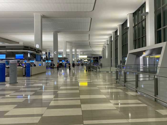 The connector lets out right into the departures level of the terminal without having to step outside into the elements to access the terminal.