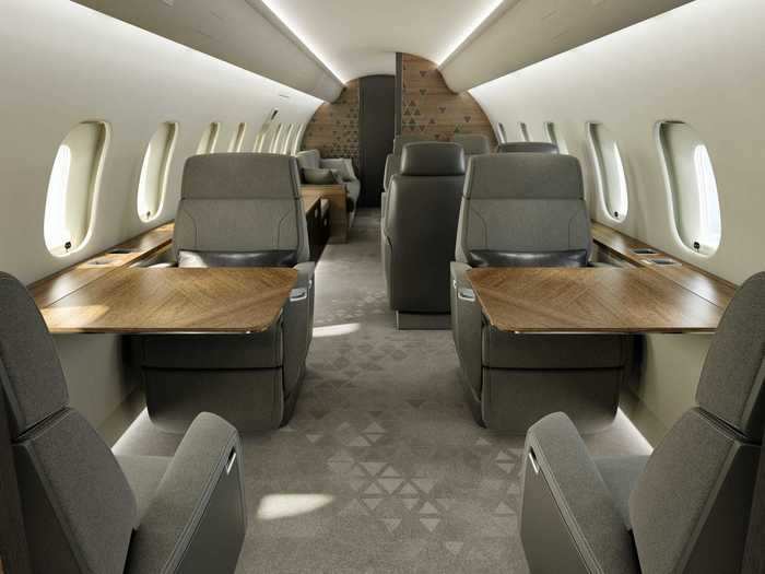 A typical configuration for the Global 5500 seats 13 passengers but that can be changed according to customer preference with the maximum capacity being 16 passengers.